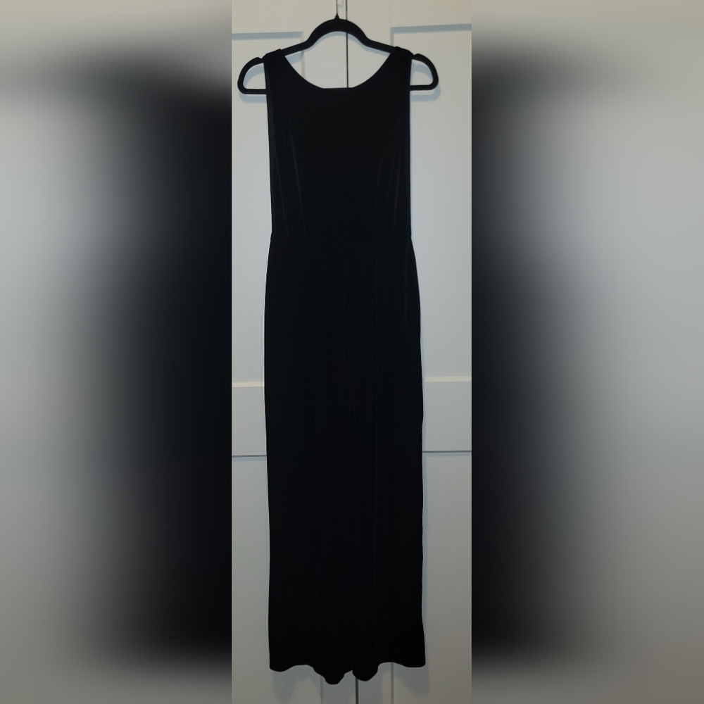Elegant Black Velvet Jumpsuit